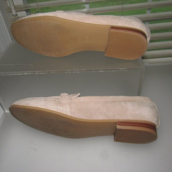 Joie Braided Suede Leather Slip-On Loafers – Neutral Tan Shoes, Size 8.5M - Picture 9 of 9